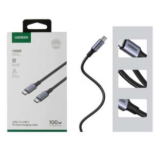 Cable Original Trenzado Ugreen Tipo C 2 Metros