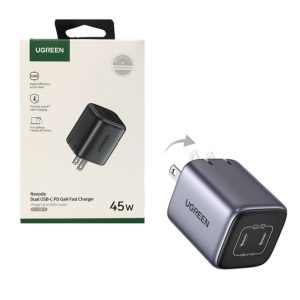 Cubo de Carga Original Ugreen 2 Puertos 45W