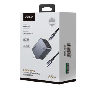 Cargador Completo Original Ugreen de Triple entrada 65W