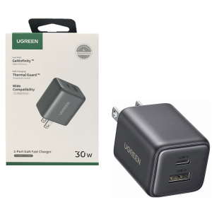 Cubo de Carga Original Ugreen de 2 Puertos 30W