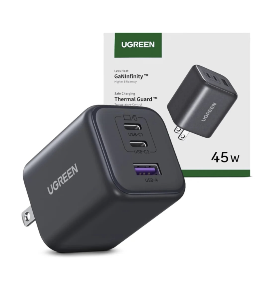 Cargador de 3 Puertos Ugreen Original 45W