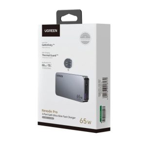 Cubo de Carga Original Ugreen 3 Puertos 65W