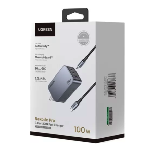 Cargador Completo Original Ugreen de Triple entrada 100W