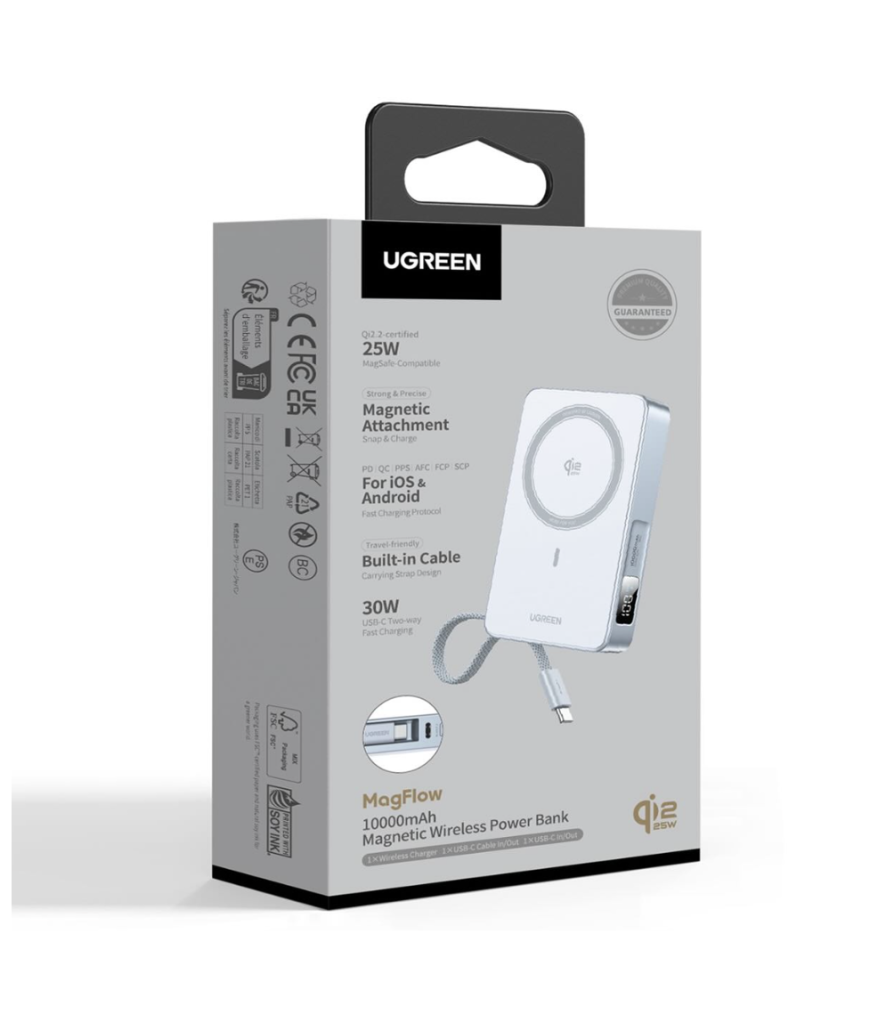 Batería MagSafe Ugreen Original Qi2 10000 mAh 30W